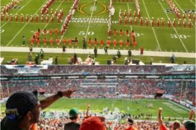 “This says everything”: Shocking footage from the national championship game exposes Miami fans as the ‘worst in football’ after Hard Rock Stadium crowd reaction goes viral.K