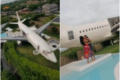 PLANE LUXURY RHOA’s Porsha Williams and girlfriend stay inside lavish passenger jet parked on Bali coast