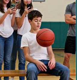 “The Whole Gym Was Laughing When the Ball Hit Me… But They Didn’t Expect What Happened Next.”