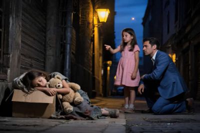 A LITTLE GIRL FOUND SLEEPING UNDER A STREETLAMP CLUTCHED A RAGGED DOLL TO HER CHEST. THEN ONE SMALL VOICE BROKE THE NIGHT AND ASKED THE QUESTION THAT CHANGED EVERYTHING: “DADDY… CAN SHE BE MY SISTER?” BY THE TIME HE LOOKED INTO THE STRANGER CHILD’S EYES, THE SAFE LIFE HE HAD BUILT IN SUBURBAN AMERICA WAS ALREADY BEGINNING TO CRACK. BUT…