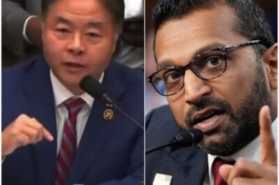 Breaking bоmbshell:During the exchange, Lieu introduced a 34-second recording allegedly captured inside FBI headquarters in early 2025 and asked Patel to confirm whether the voice on the recording was his. The moment escalated when Patel declined to answer questions about the recording and invoked the Fifth Amendment, triggering intense debate about the Epstein investigation, political pressure, and the independence of federal law enforcement.  Watch the full breakdown of this tense hearing moment and the reaction it sparked across Washington as lawmakers call for subpoenas and further investigation.