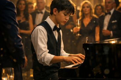 “The Waiter Asked to Play the Mansion’s Piano… Seconds Later the Entire Room Fell Silent.”