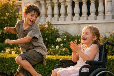 THIS HOMELESS BOY MADE A PARALYZED GIRL LAUGH AGAIN—AND CHANGED A BILLIONAIRE’S LIFE FOREVER. BUT…