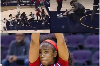 Wild Brawl Erupts in South Alabama–Coastal Carolina Women’s Game as Referee Gets Knocked Out in Chaotic Scene