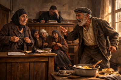 The story of the old couple in the courtroom.