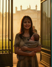 A poor girl hugs her younger sister, begging a billionaire for help… A small detail changed everything forever