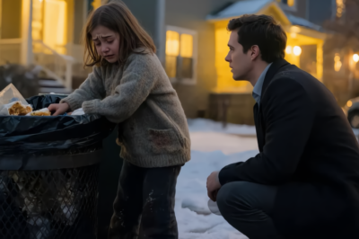 A BILLIONAIRE WIDOWED DAD FOUND A LITTLE GIRL DIGGING FOR FOOD IN HIS TRASH ON CHRISTMAS MORNING—THEN ASKED, “DO YOU WANT TO SPEND CHRISTMAS WITH ME AS MY DAUGHTER? BUT…