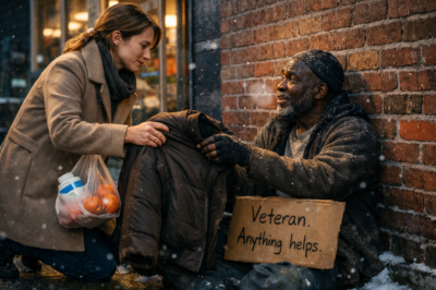 I Gave My Late Husband’s Jacket to a Freezing Veteran — A Week Later, I Got an Email Titled ‘Regarding the Incident Outside the Grocery Store’