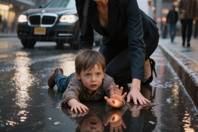 The Boy Fell Into the Puddle… But the Birthmark on His Hand Shocked Her.
