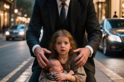 “The Richest Man on the Boulevard Knelt Beside a Beggar Child—Seconds Later, Everything Changed.”