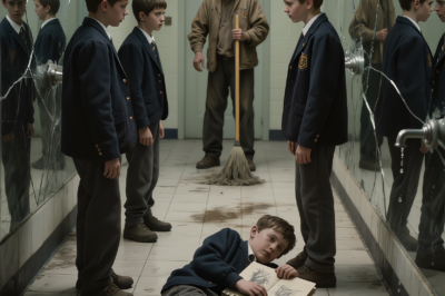 The School Bully Thought the Janitor Was Weak… Until the Bathroom Door Exploded Open.