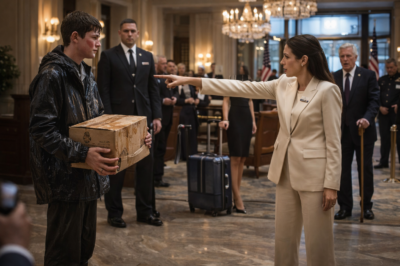 THE HOTEL EXECUTIVE THREW A YOUNG DELIVERY BOY OUT OF THE LOBBY… NOT KNOWING THE OWNER KNEW EXACTLY WHO HIS FATHER WAS