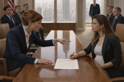 THE CEO PUBLICLY SHAMED HER 8-MONTHS-PREGNANT EMPLOYEE AND FORCED A RESIGNATION LETTER IN FRONT OF THE BOARD… THEN THE CHAIRMAN WALKED IN