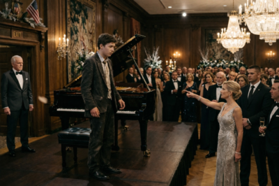 THE CEO STOPPED THE PIANO IN THE MIDDLE OF THE GALA AND ORDERED AN 18-YEAR-OLD BOY REMOVED… THEN THE CHAIRMAN WALKED IN